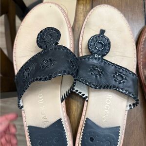 Jack Rogers Black Sandals Classic Style